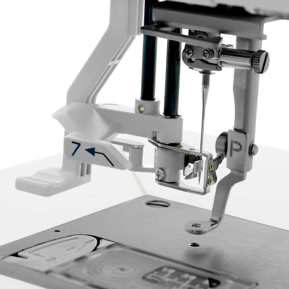 Alt View 2. Janome - Janome Memory Craft 550e LE Embroidery Machine - Includes 5-Spool Thread Stand + 3.9" x 1.6" Hoop + Acustitch Software - White.