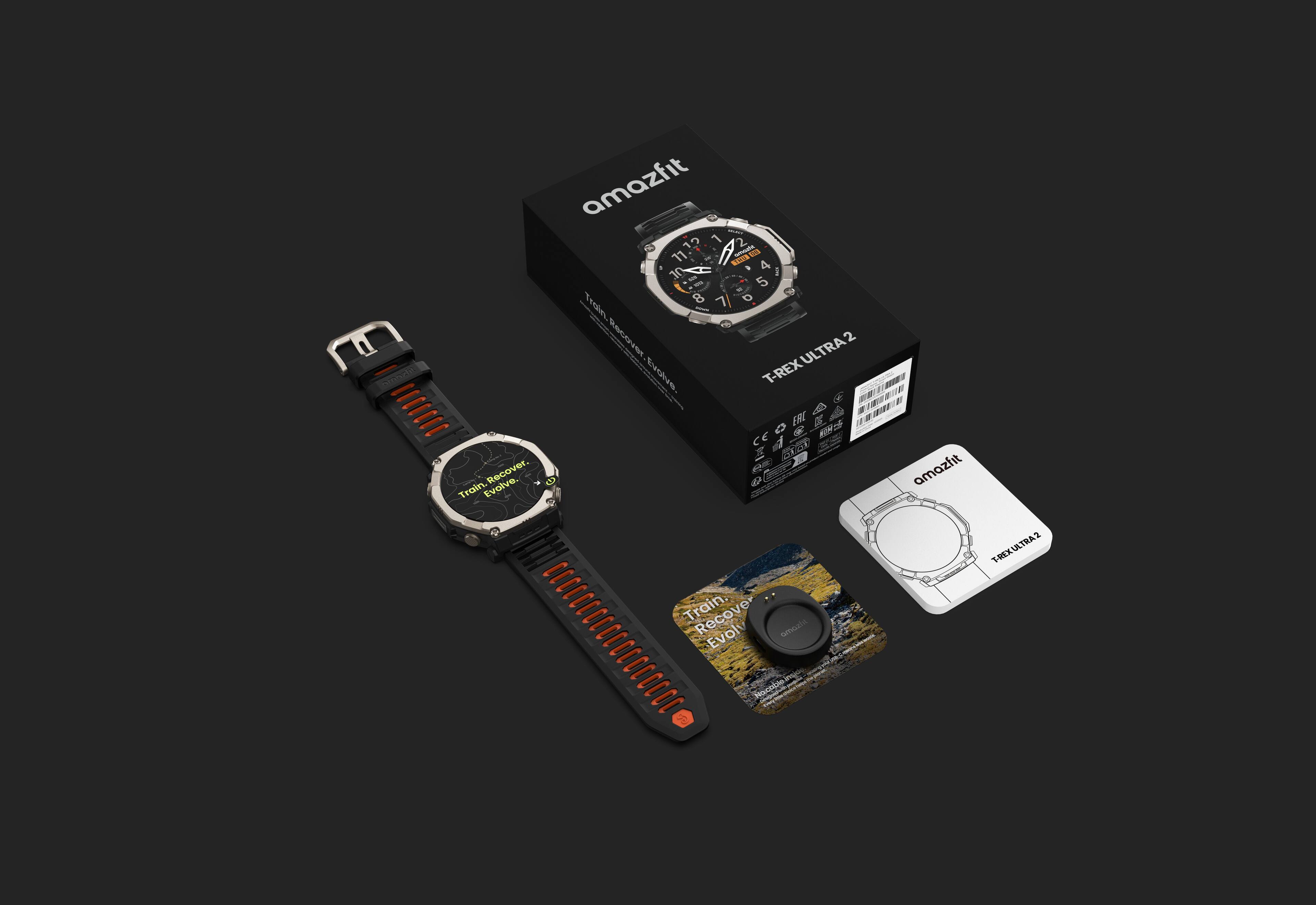 DISTROL

amazfit 11 aprocial SLIPS 4 OL 5 8 o Train. Recover Evolve. T-REX ULTRA2 T-REX EAC Safe NOM CC Recover. Train. Evolve.

amazfit
Train. Recover Evolve amaxin Hounkao

T-REX ULTRA2