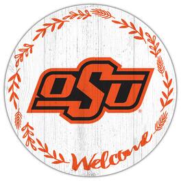 Fan Creations - Oklahoma State Cowboys 12" Welcome Circle Sign - Multicolor