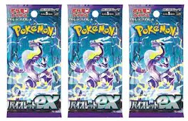 Pokémon - Pokemon Card Game Violet ex Booster Pack (Japanese) - 3 Packs - 15 Cards Total