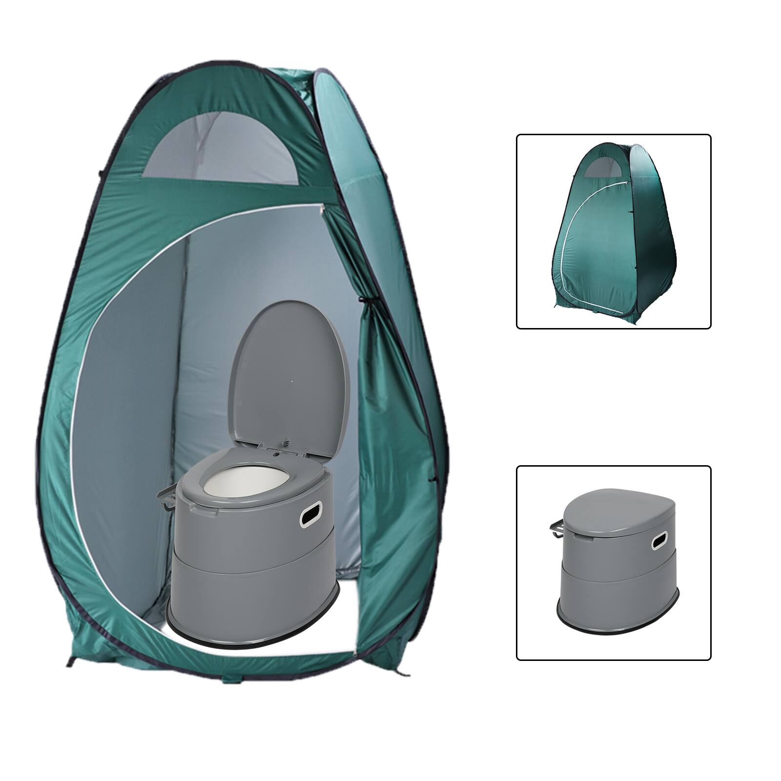 Alt View 1. Winado - 5L Portable Toilet Seat For Camping Toilet Travel Hiking for Outdoor Indoor Potty - Gray.