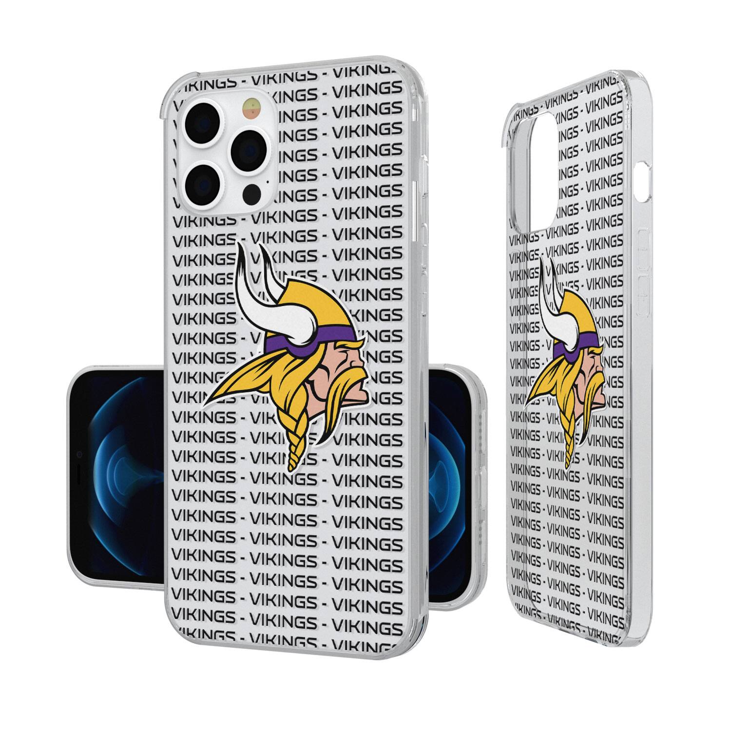 Keyscaper - NFL - Minnesota Vikings iPhone Clear Text Backdrop Design Case - 16 Pro Max - Multicolor price history on PriceWatchPro