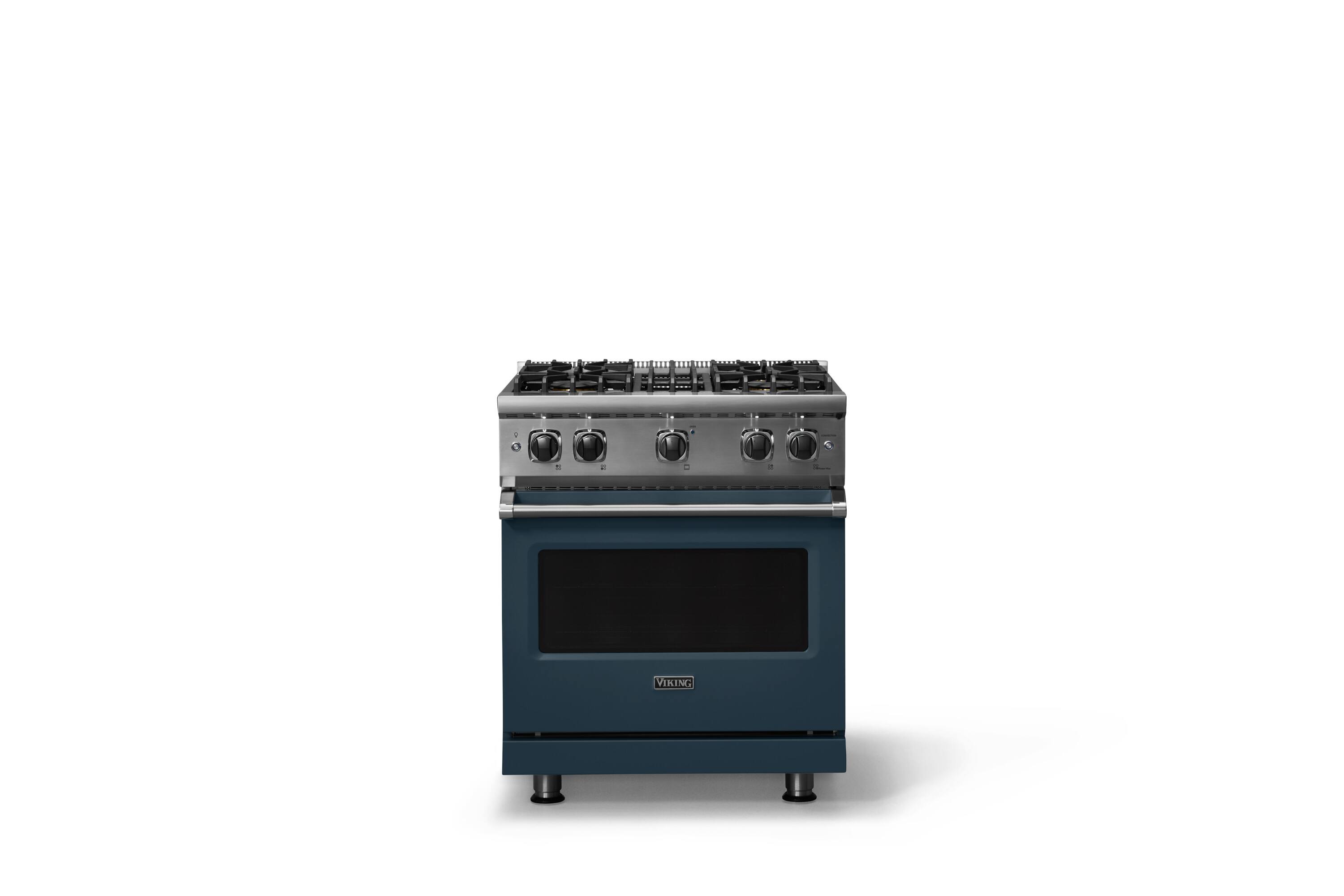 Alt View 3. Viking - 5-Series Gas Sealed Burner Range - Squall.