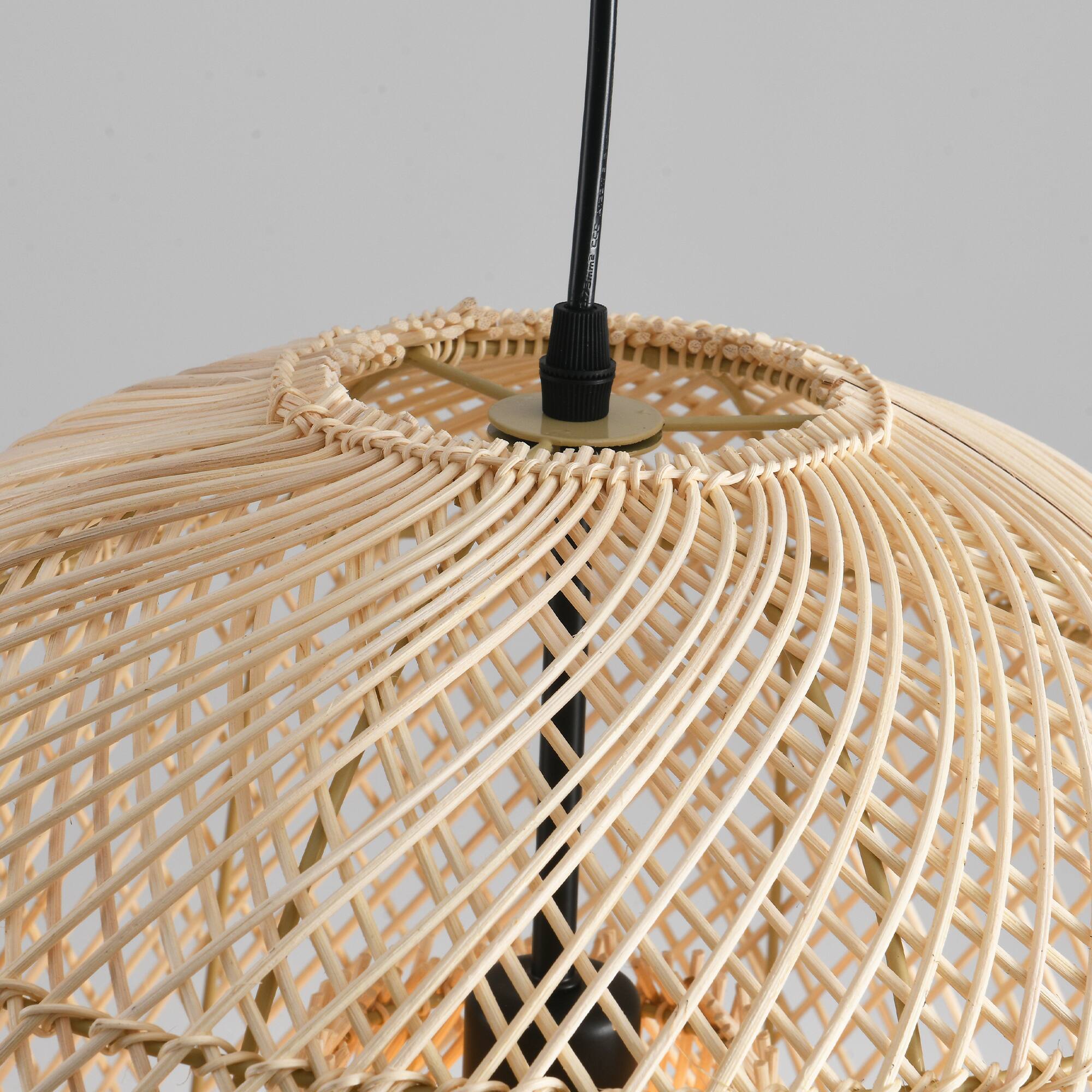 Alt View 9. Parrot Uncle - 1-Light Coastal Retro Brown Rattan Hand-Woven Cloche Hanging Basket Pendant Light - Brown.