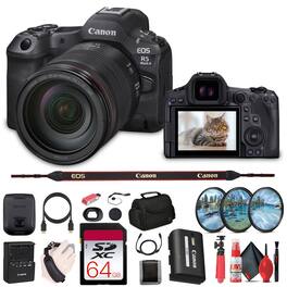 Canon - EOS R5 Mark II Mirrorless Camera with 24-105mm f/4 Lens (6536C012) Bundle (International Model)