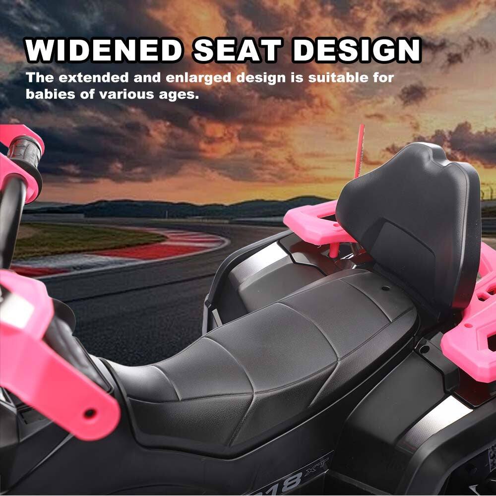 WIDENED SEAT DESIGN  
The extended and enlarged design is suitable for babies of various ages.