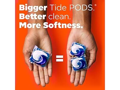 Bigger Tide PODS.  
Better clean.  
More Softness.