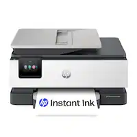 HP - OfficeJet Pro 8135e Wireless AI-Enabled AiO Inkjet Printer w/ 3 Months of Instant Ink (+1 Bonus Month of Ink w/ Code) - White - Front_Zoom