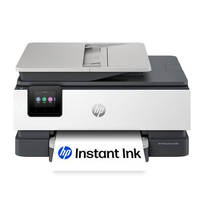HP - OfficeJet Pro 8135e Wireless AI-Enabled AiO Inkjet Printer w/ 3 Months of Instant Ink (+1 Bonus Month of Ink w/ Code) - White