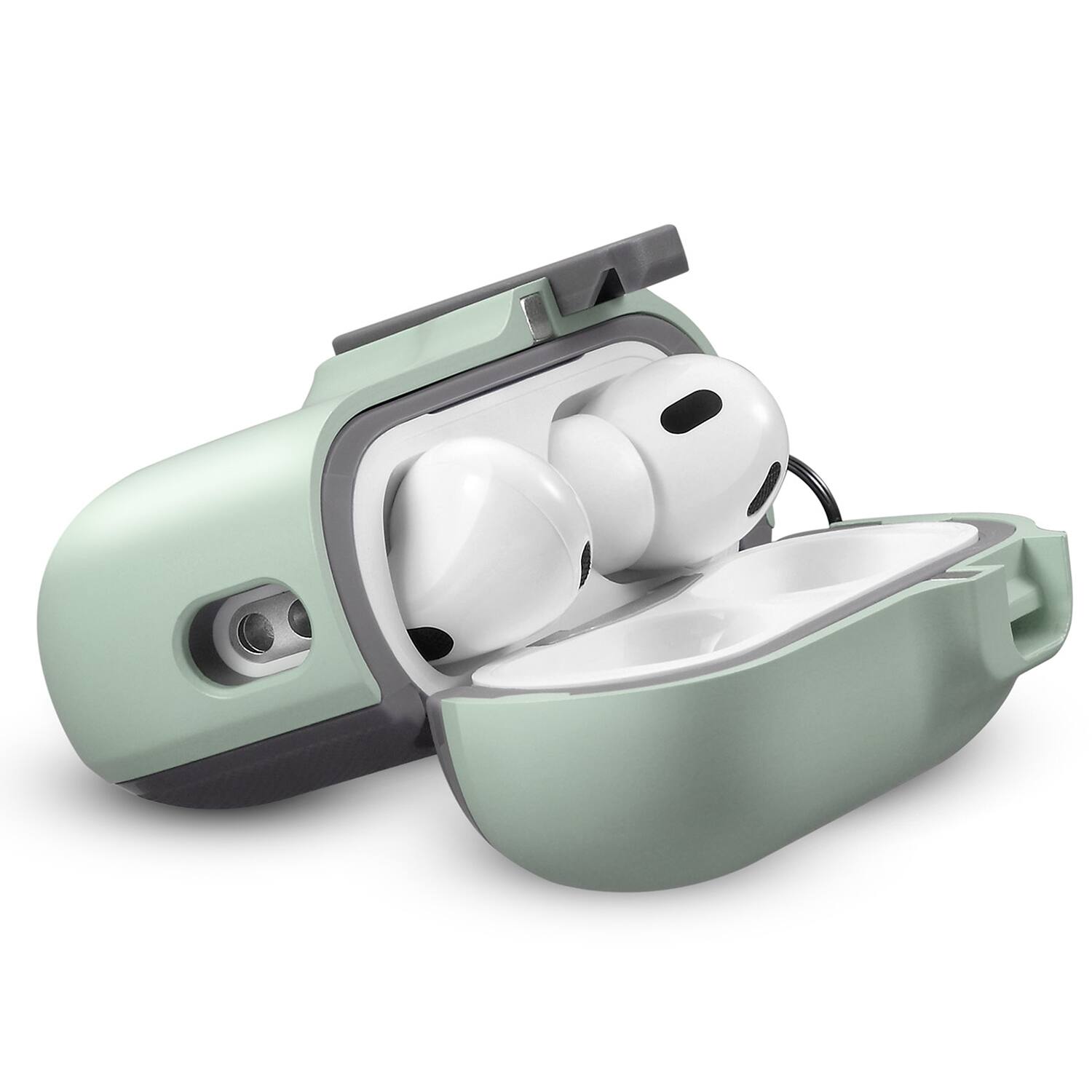 Alt View 5. Vena - For Apple Airpods Pro 2 Case Cover with Magsafe, Dual Layer Airpods Pro 2 Case 2nd Generation Auto Open Lock Green - Green.