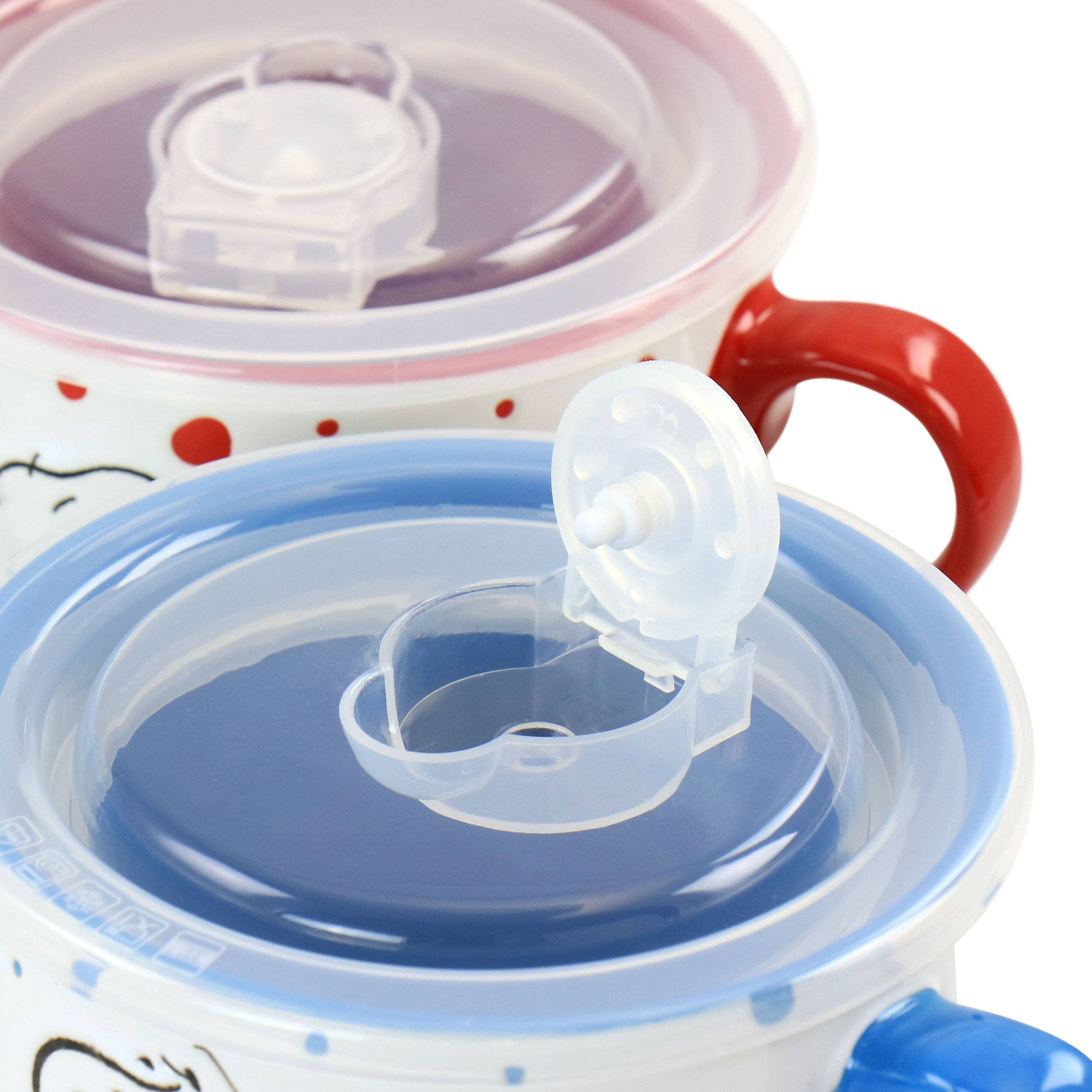 Alt View 4. Peanuts - Peanuts Freckled Joy 25oz Stoneware 4 Piece Soup Cup and Lid Set in Assorted Designs - Assorted.