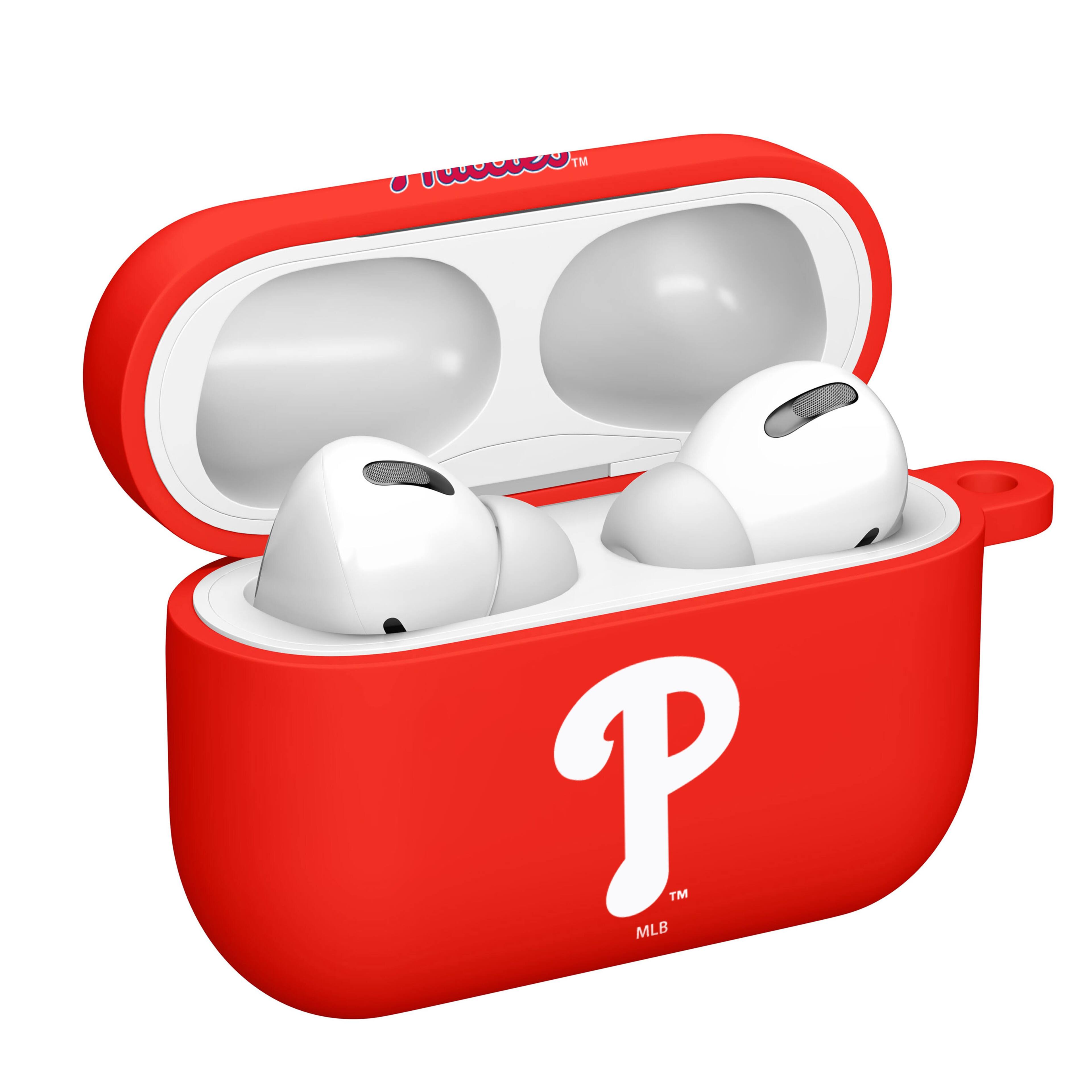 Alt View 1. Artinian - AirPods Pro Silicone Case Cover - Red.