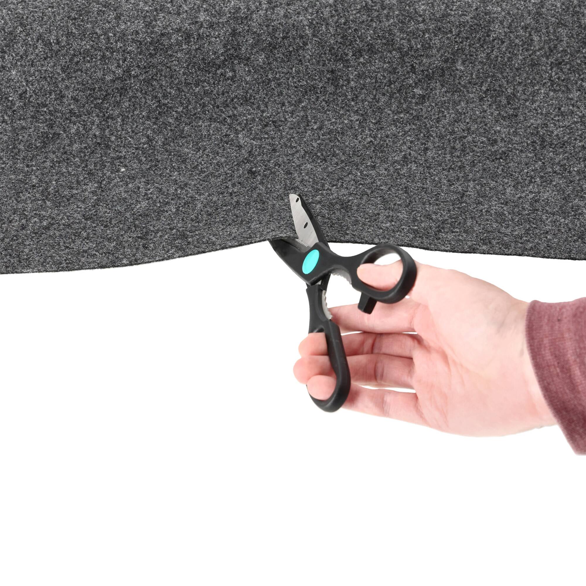 Alt View 4. QPower - QPower Speaker Box Carpet, 72" x 72" Fabric Sheet for Car Audio Builds, Charcoal - Charcoal.