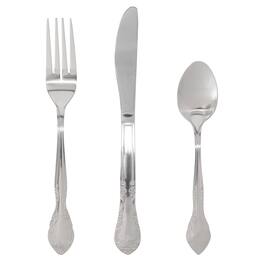 Gibson - Everyday Fairmont 3 Piece Stainless Steel Flatware Set - Silver
