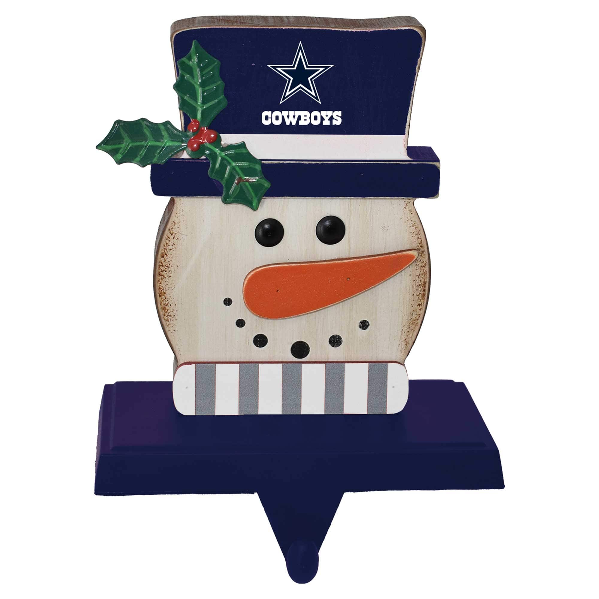 The Memory Company - Dallas Cowboys Snowman Stocking Holders - Multicolor
