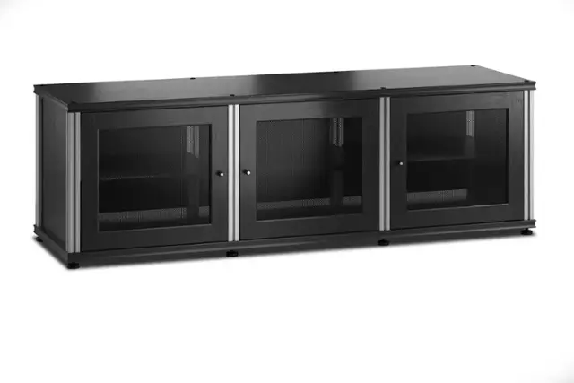 Front. Salamander Designs - Synergy TV/Media Cabinet Model 237 - Black Oak.