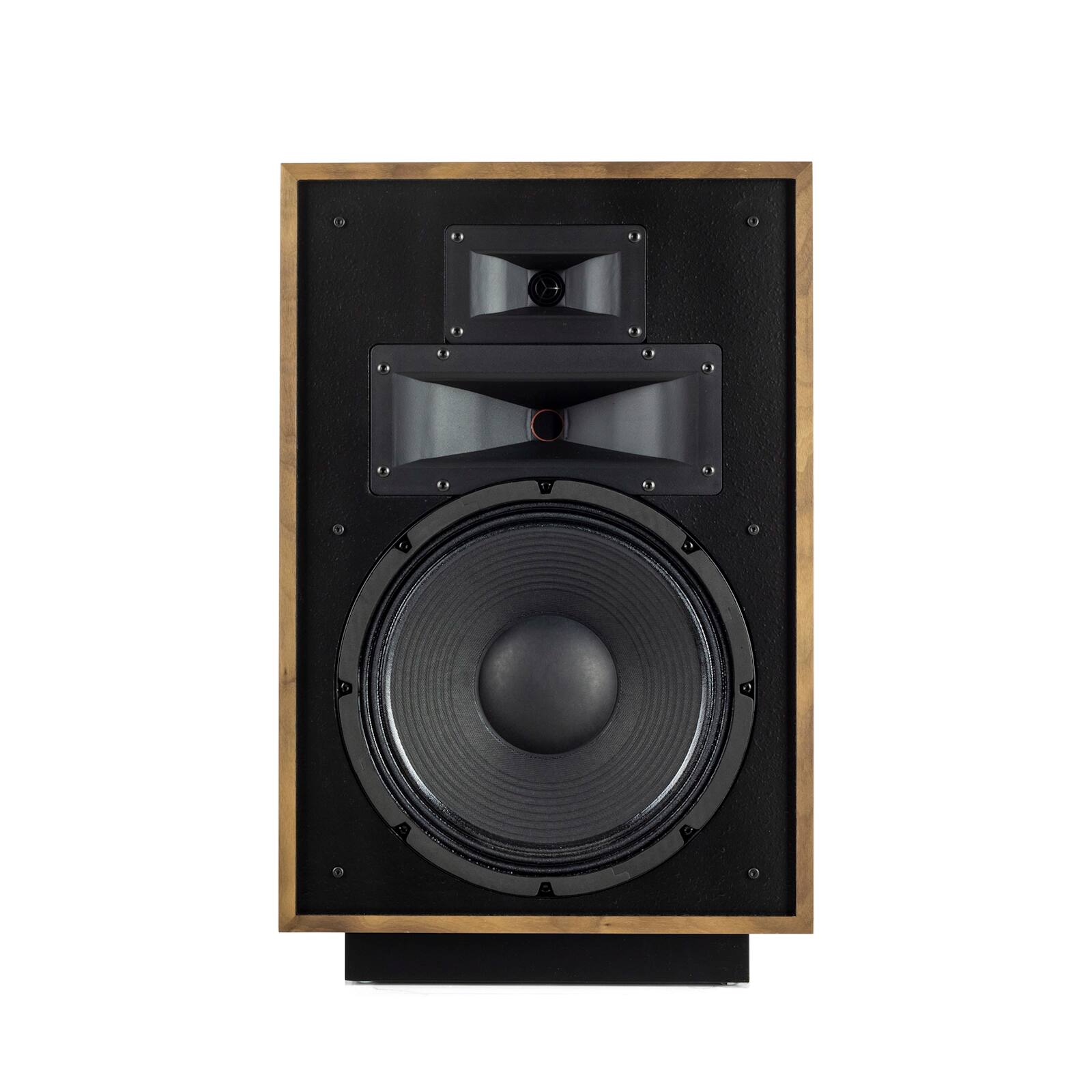 Left. Klipsch - Klipsch Heresy IV Heritage Series Three Way Walnut Loudspeaker (Pair) (2020) - Walnut.