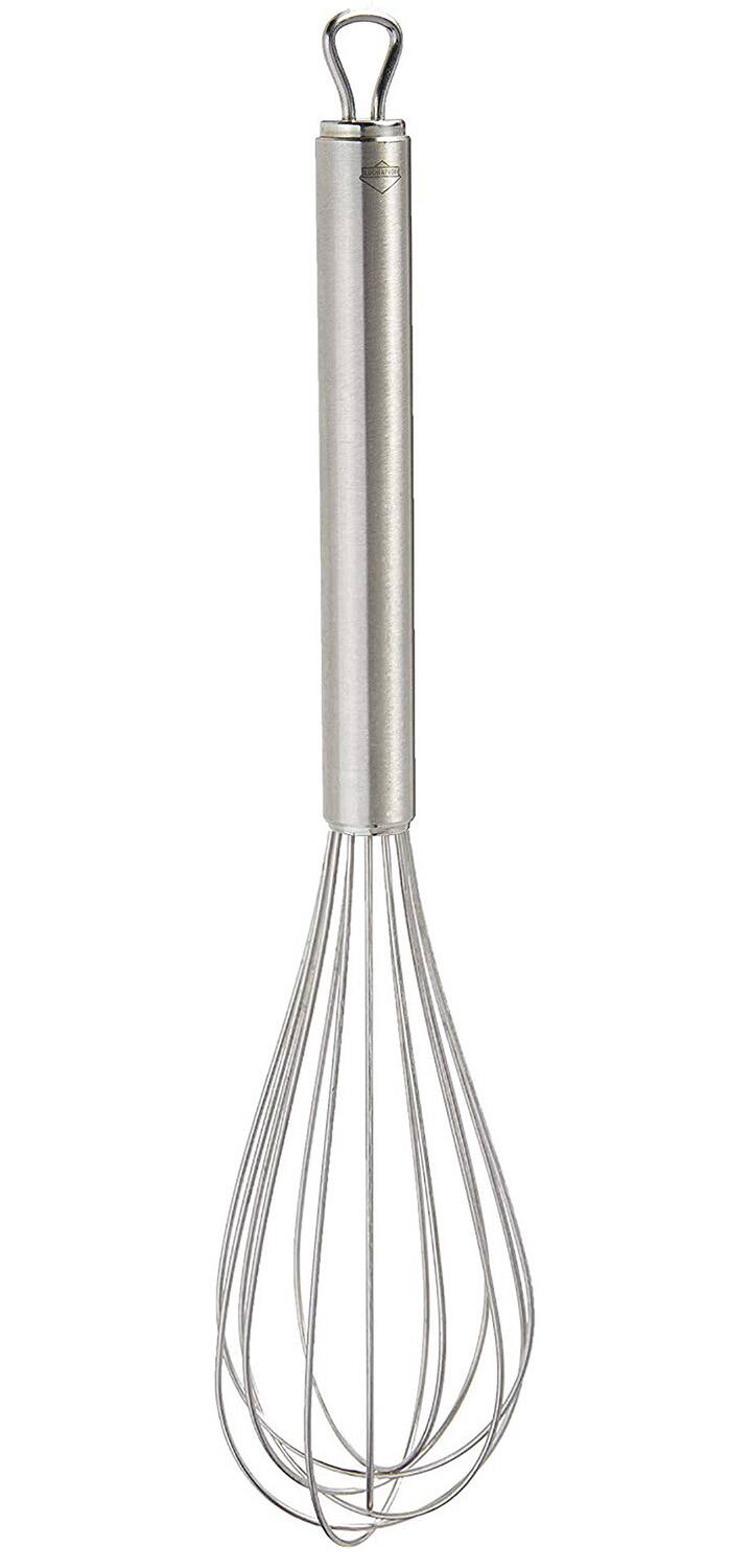 Front. Kuchenprofi - Stainless Steel Whisk for Eggs, Batter, and More - Silver.