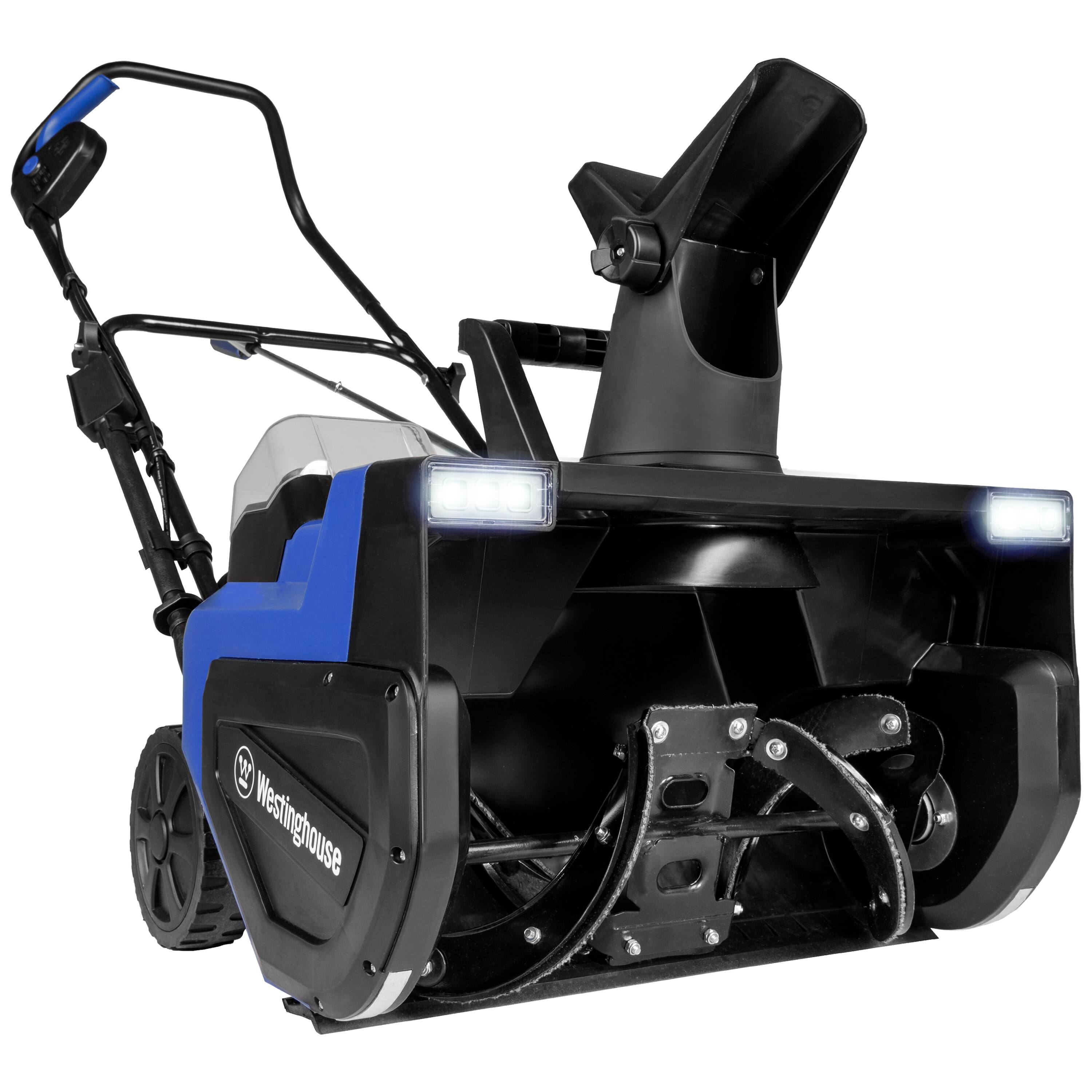 Front. Westinghouse - 22 in. 120-Volt Single-Stage Cordless Electric Snow Blower (Tool Only) - Blue.