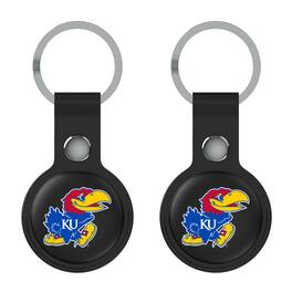 Keyscaper - Kansas Jayhawks Two-Pack AirTag Holders - No Size - Black