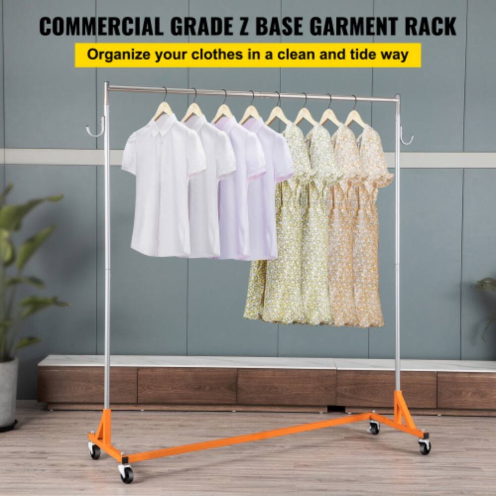 COMMERCIAL GRADE Z BASE GARMENT RACK  
Organize your clothes in a clean and tidy way