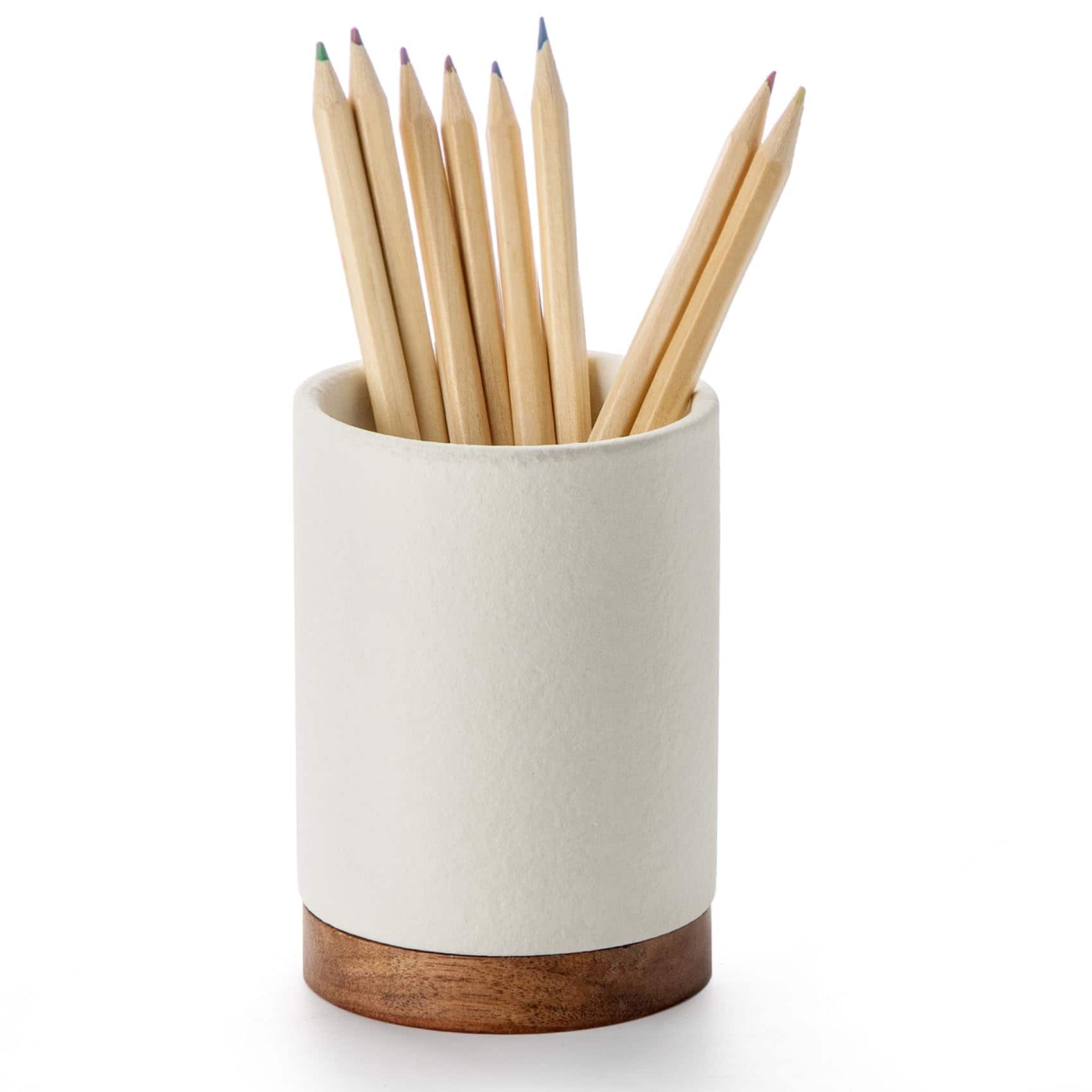 Vulpecula Spade - Pen Holder for Desk, Ceramic Pencil Organizer & Makeup Brush Holder, Office Decor and Desk Accessories，Perfect Office