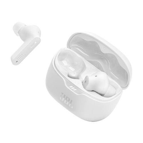Left. JBL - Earbuds Tune Beam NC Bluetooth - White.