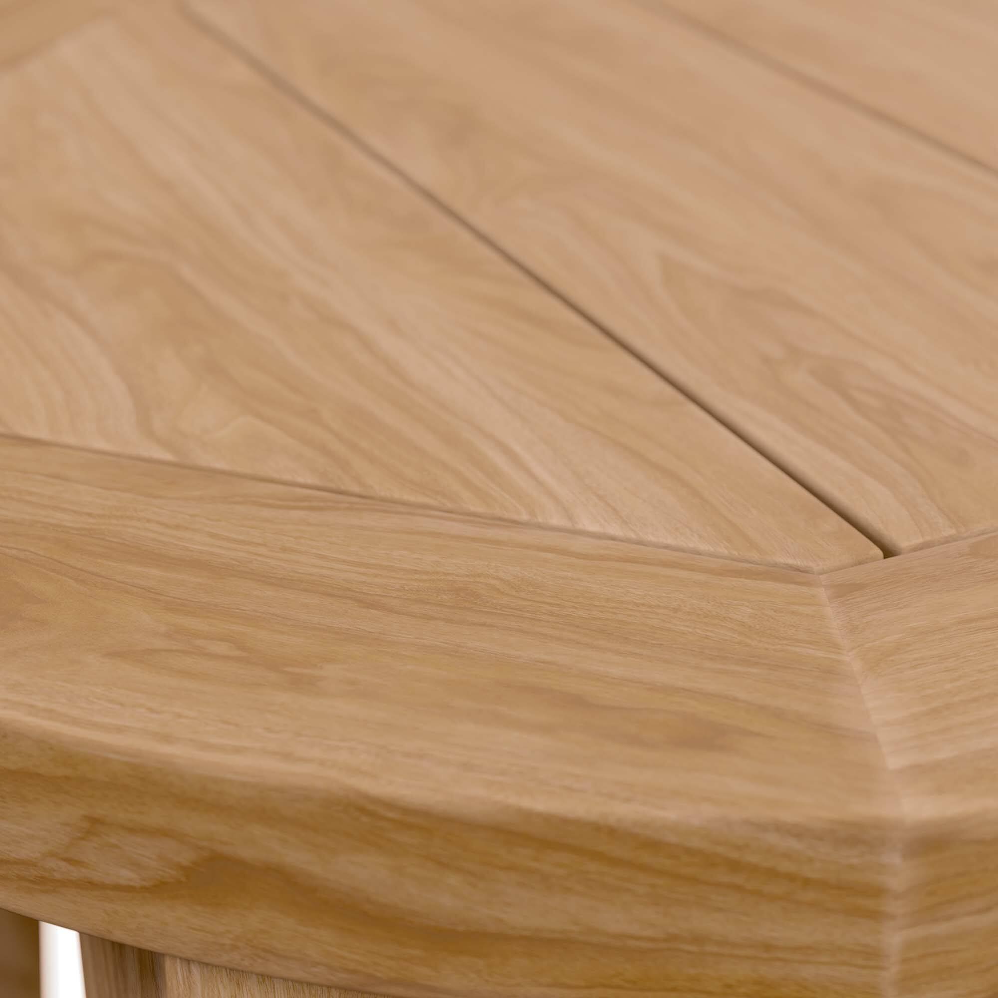 Alt View 4. Modway - Brisbane Teak Wood Outdoor Patio Side Table by Modway - Natural.