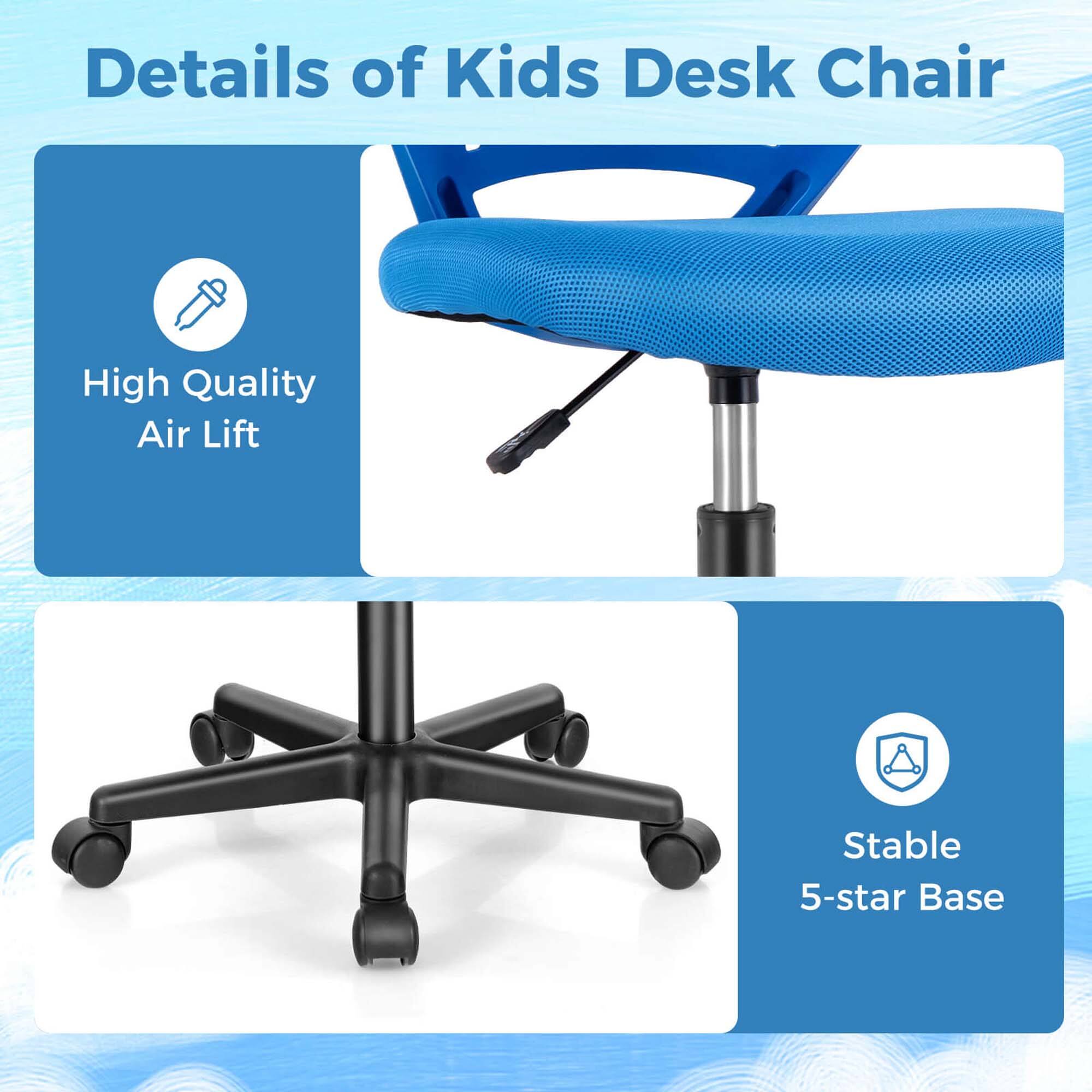 Details of Kids Desk Chair

High Quality Air Lift

Stable 5-star Base