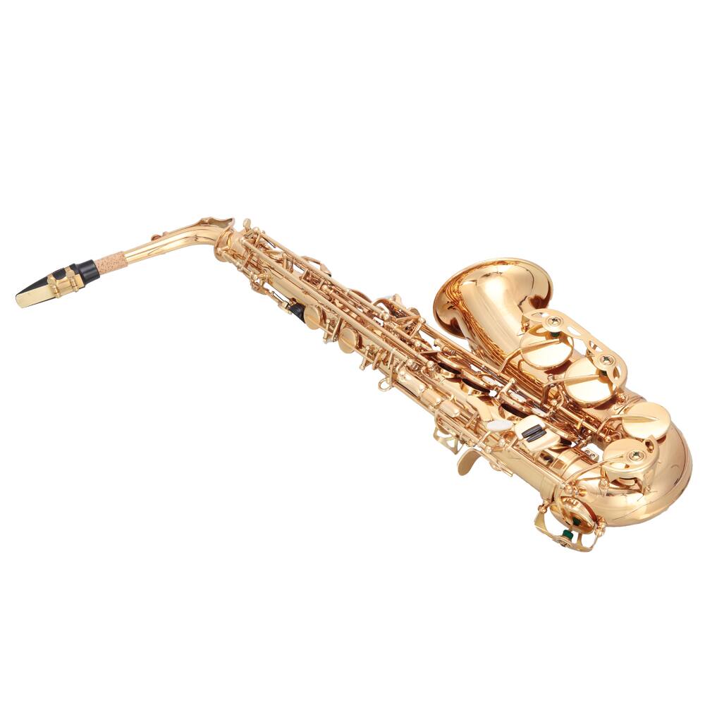 Alt View 1. Winado - Flat E Saxophone Paint Gold Cloth Box Gloves Cleaning Cloth Lubricant Cleaning Brush Neck Band Whistle.