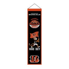 Sporticulture - Cincinnati Bengals 8" x 32" Icons Banner - Multicolor