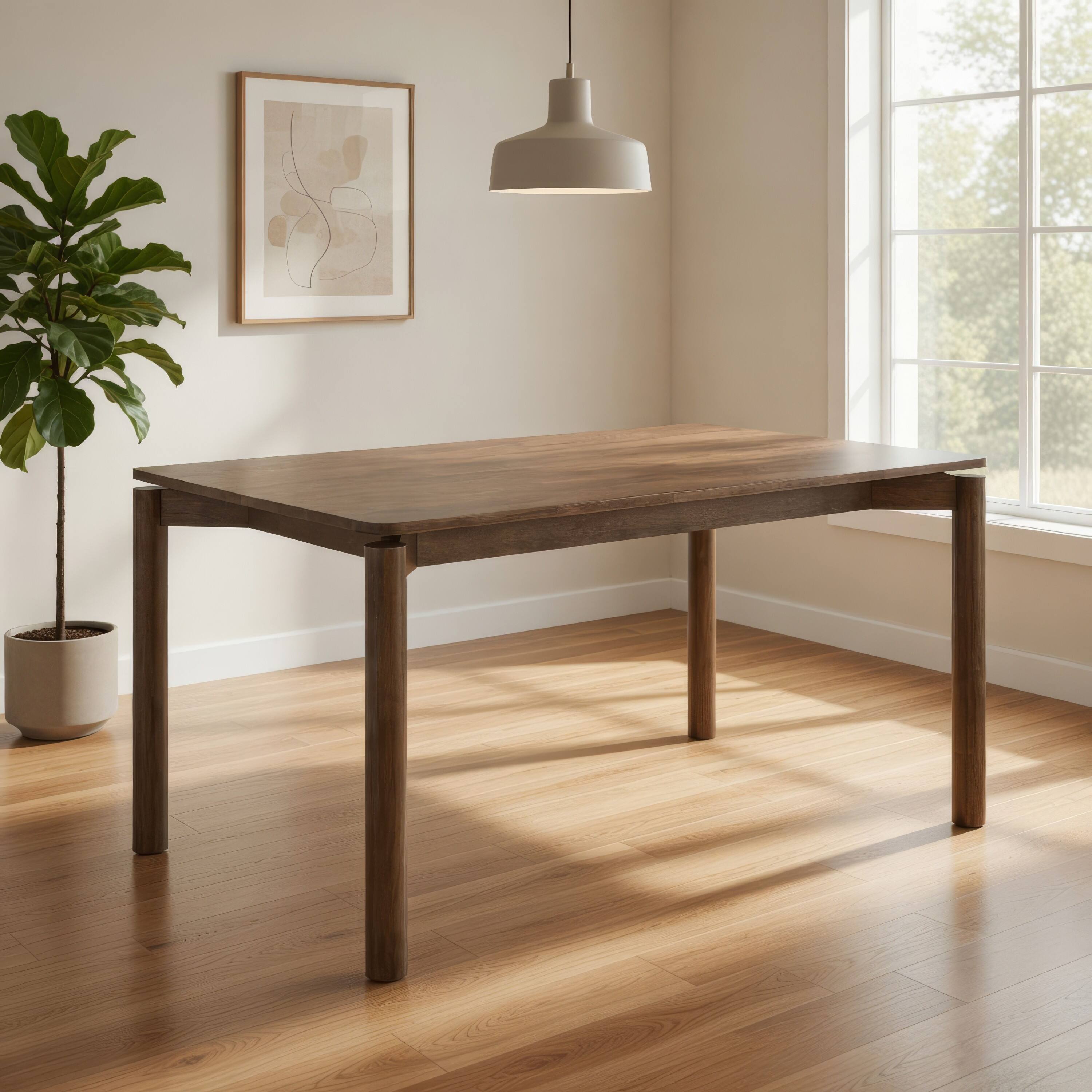 Alt View 7. Manhattan Lane - Rida Dining Table, Rich Dark Hardwood, Rectangular 59 Inch Top - Brown.