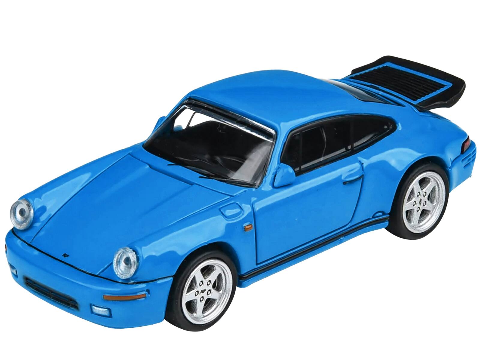Left. Paragon - 1987 RUF CTR Racing Blue 1/64 Diecast Model Car by Paragon Models - Blue.
