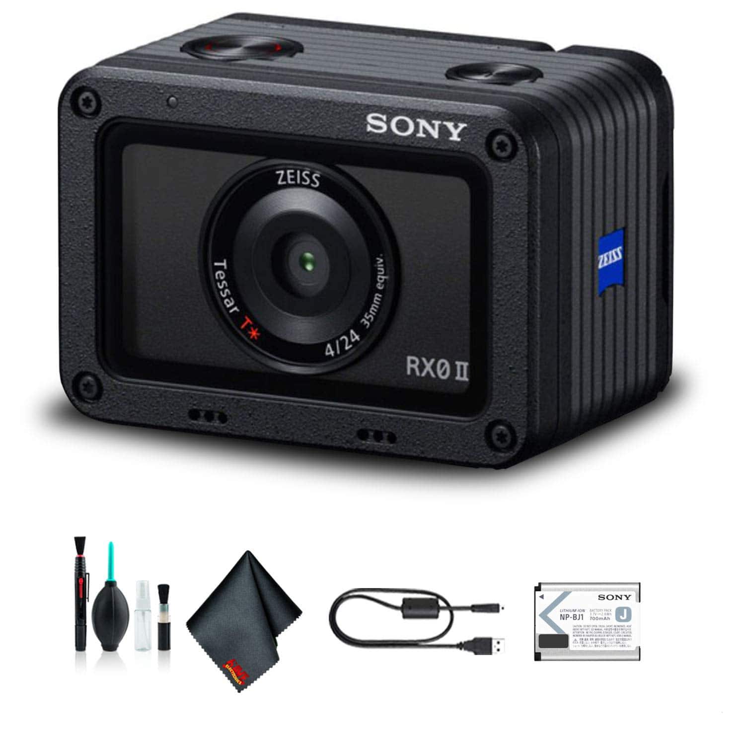 Sony - Cyber-Shot DSC-RX0 II Camera DSC-RX0M2 Starter Kit
