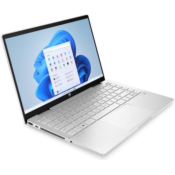 Alt View 2. HP - Pavilion x360 14-ek1101ds 14" FHD Touch Intel Core i3-1315U 3.30 GHz 8GB DDR4 256GB SSD with PEN Windows 11 Home - Silver.