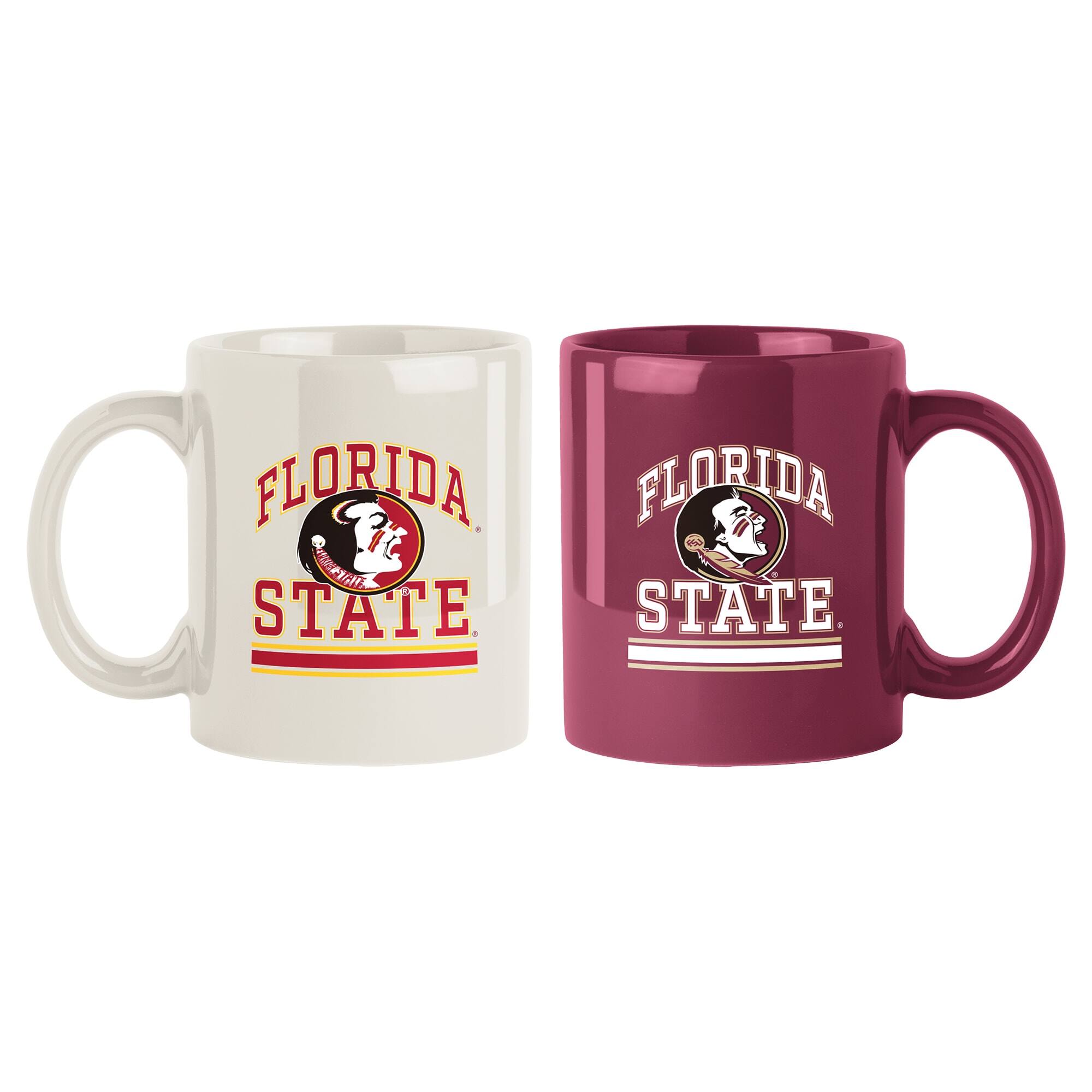 Logo Brands - Florida State Seminoles 15oz. Current & Throwback Mug Set - Multicolor price history on PriceWatchPro