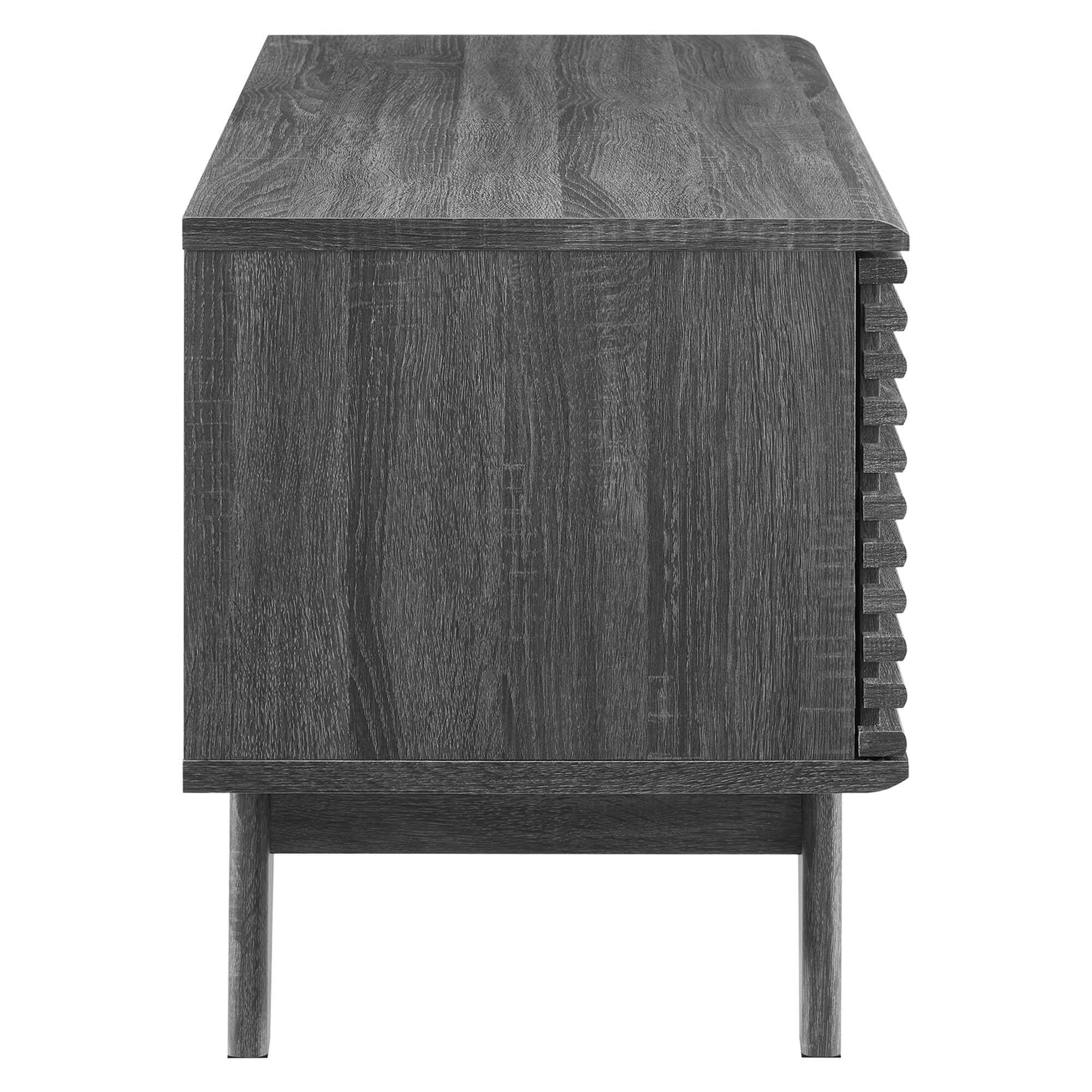Alt View 1. Modway - Render Vinyl Record Display Stand by Modway - Charcoal.