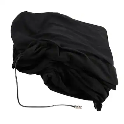 Front. Home Collection - 3m x 2m LED Stage Starlight Backdrop Curtain with DMX Controller - Velvet Black with White, Blue, Green, Red LEDs.