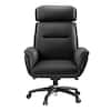 Front. Eureka Ergonomic - Microfiber Leather Executive Office Chair - Black.