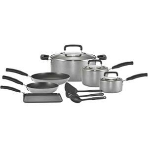 Alt View Standard 20. WearEver - Signature Total Nonstick Aluminum 12 Piece Cookware Set.