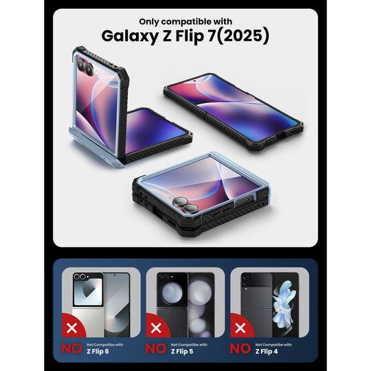 Only compatible with Galaxy Z Flip 7 (2025)

Not compatible with:
- Z Flip 6
- Z Flip 5
- Z Flip 4