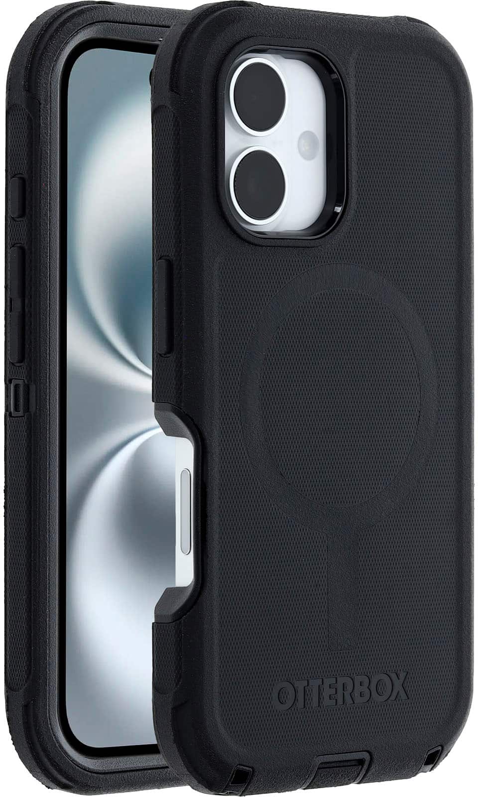 Alt View 1. OtterBox - Defender Series Pro Hard Shell for MagSafe for Apple iPhone 16 - Black.