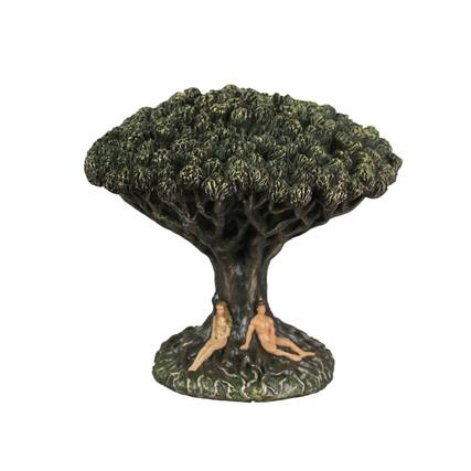Front. Veronese Design - Hand Painted Tree of Life Origin of Man Statue 6.25 Inches High - Multicolored.