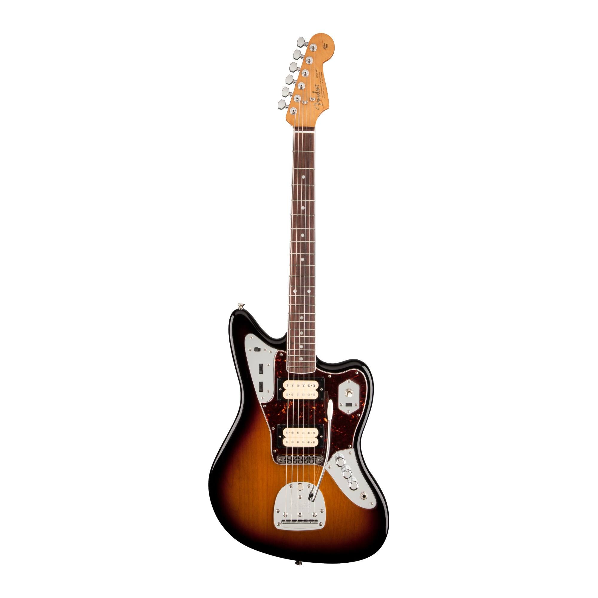 Front. Fender - Fender Kurt Cobain Jaguar 6-String Electric Guitar (3-Color Sunburst).