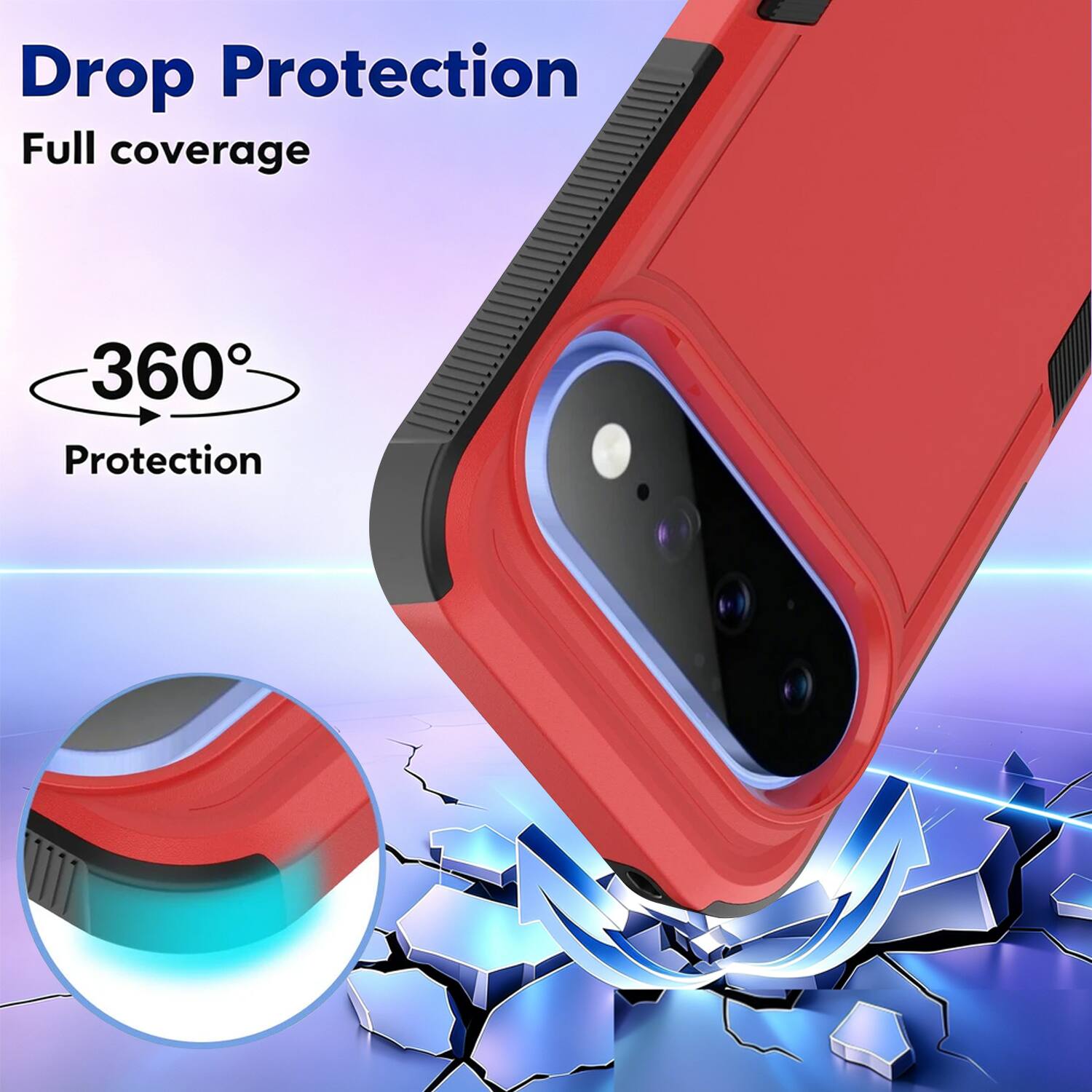 Drop Protection  
Full coverage  
360° Protection
