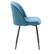 Alt View 13. CorLiving - Ayla Velvet Upholstered Side Chair - Blue.