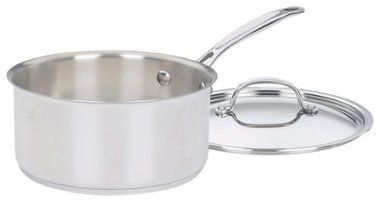 Cuisinart - Chef's Classic 3-Quart Saucepan - Stainless-Steel - Angle_Zoom
