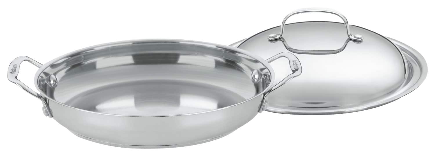 Cuisinart - Chef's Classic 12" Everyday Pan - Stainless-Steel - Angle_Standard
