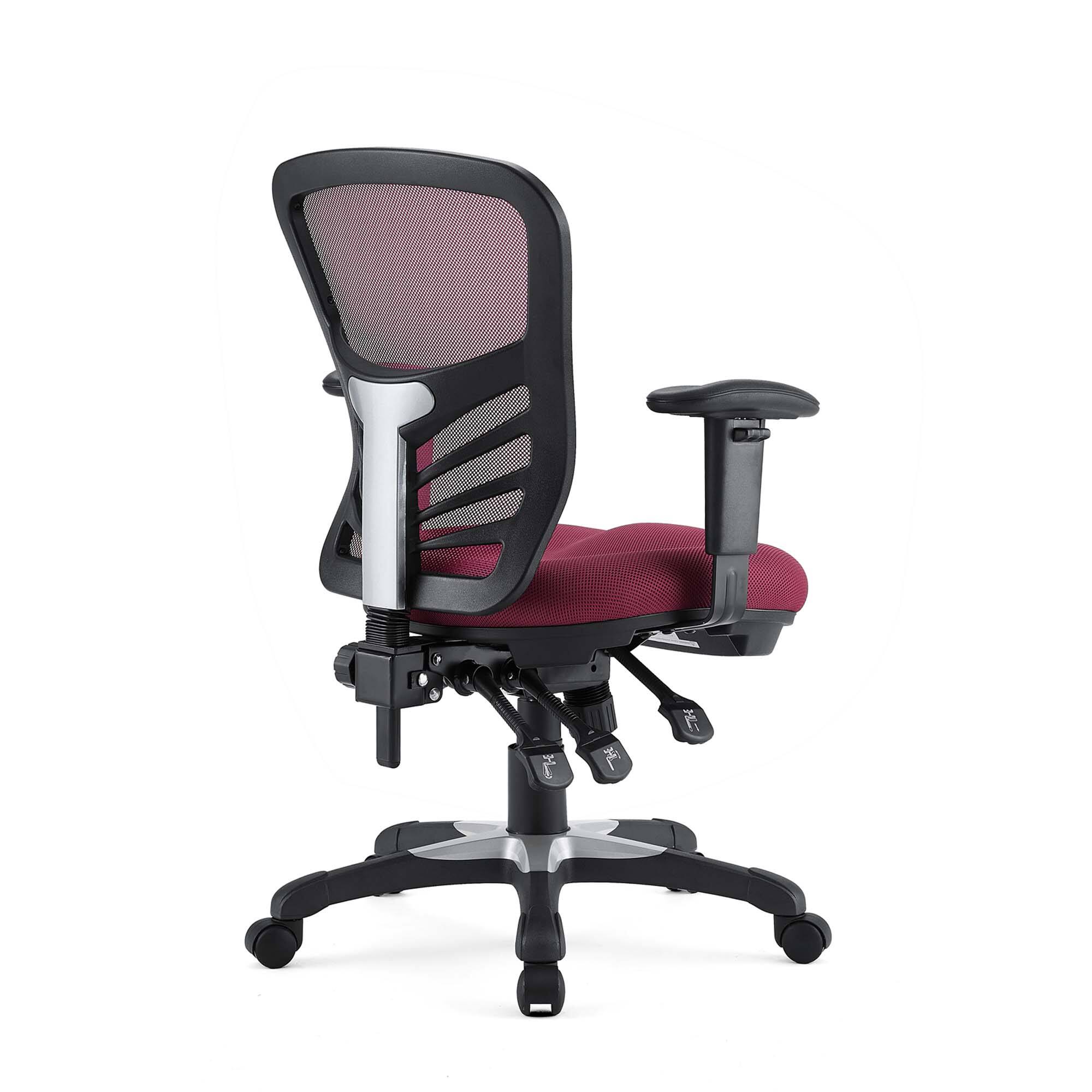 Alt View 4. Modway - Articulate Mesh Office Chair by Modway - Red.