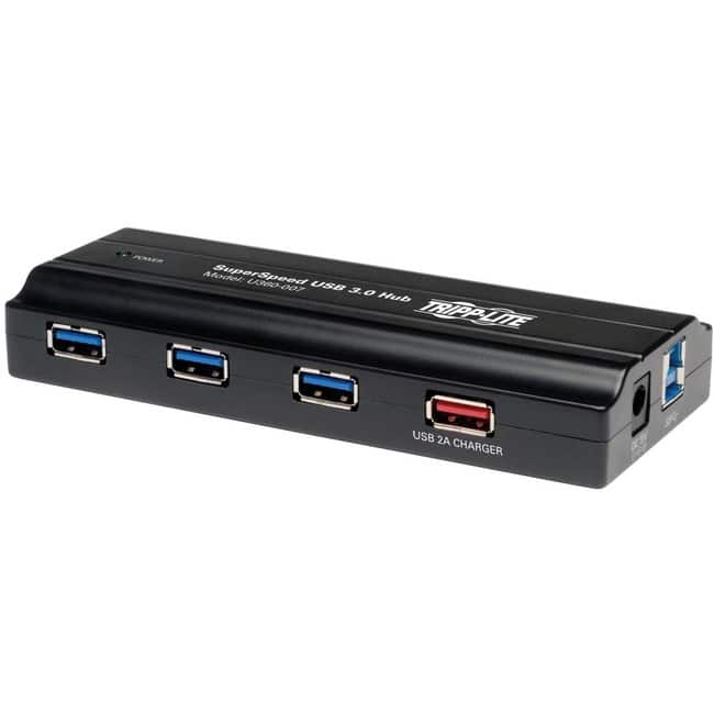 Eaton Tripp Lite Series 7-Port USB 3.x (5Gbps) Hub with 1.5A Charging - USB - External - 8 USB Port(s) - 7 USB 3.0 - Black